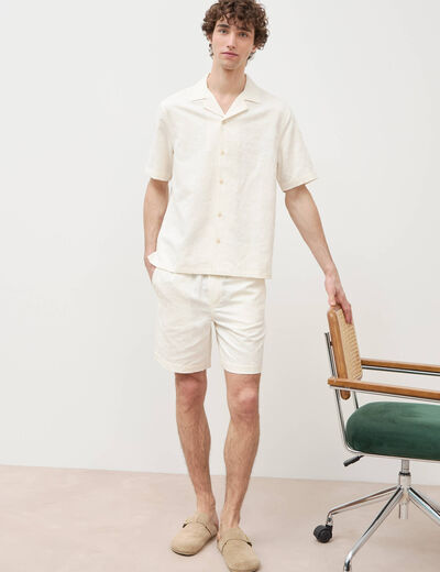 Bermuda ecru homme