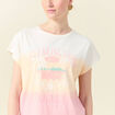 T-shirt éco-responsable rose pastel femme