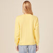 Sweat éco-responsable jaune fluo femme
