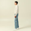 Jeans regular longueur 32 en coton bleu homme