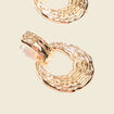 Boucles d'oreilles pendantes couleur or femme