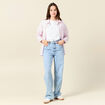 T-shirt manches courtes blanc femme