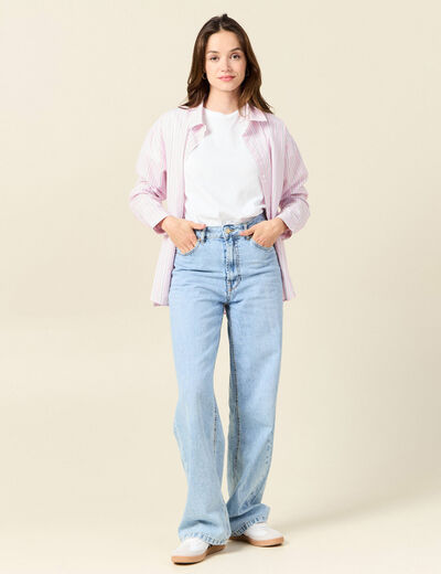 T-shirt manches courtes blanc femme