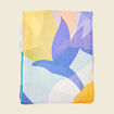 Foulard bleu electrique femme