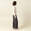 Pull manches longues sequins ecru femme