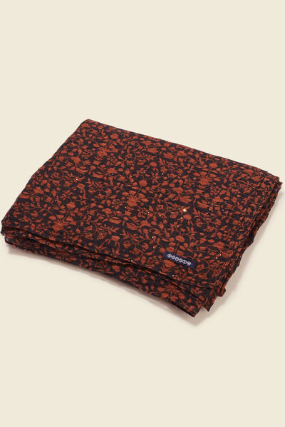 Foulard noir femme