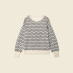 Pull manches longues gris clair femme