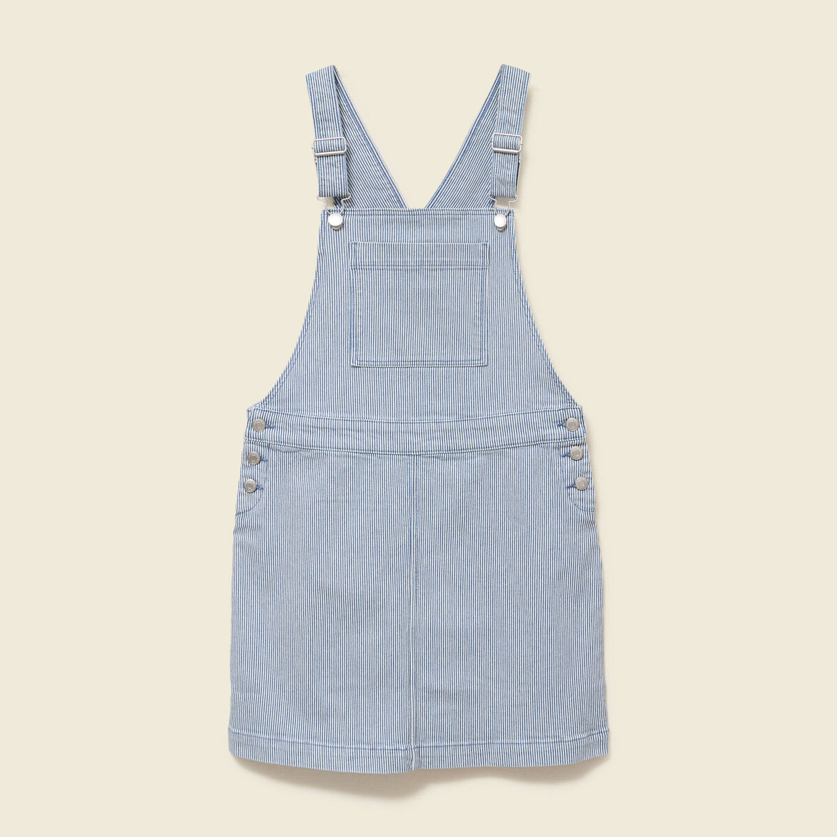 Robe en jeans &agrave; bretelles col carr&eacute; bleu marine femme