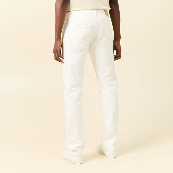 jeans eco responsable straight denim blanc homme Jeans éco-responsable straight denim blanc homme