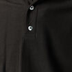 Polo manches longues en coton noir homme