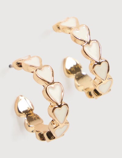 Boucles d'oreilles cr&eacute;oles couleur or femme