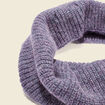 Snood tricoté fabriqué en France gris foncé femme