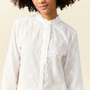 chemise manches longues ecru femme Chemise manches longues ecru femme