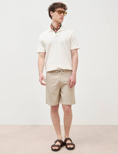 Bermuda vert olive homme