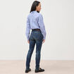 Jeans skinny push up 7/8&egrave;me denim brut femme