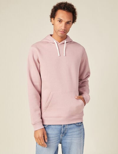 Sweat manches longues vieux rose homme