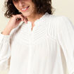 Chemise manches longues ecru femme