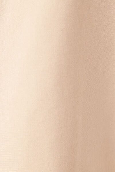 Trench droit long déperlant beige femme