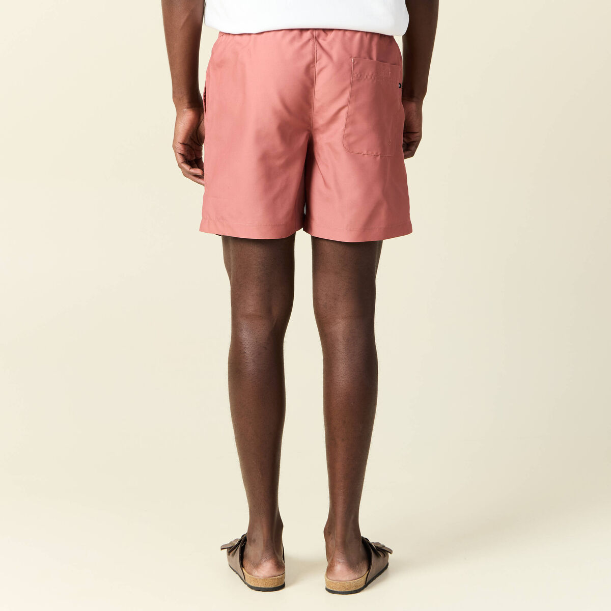 Short de bain vieux rose homme