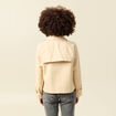 Trench oversize court col tailleur beige femme