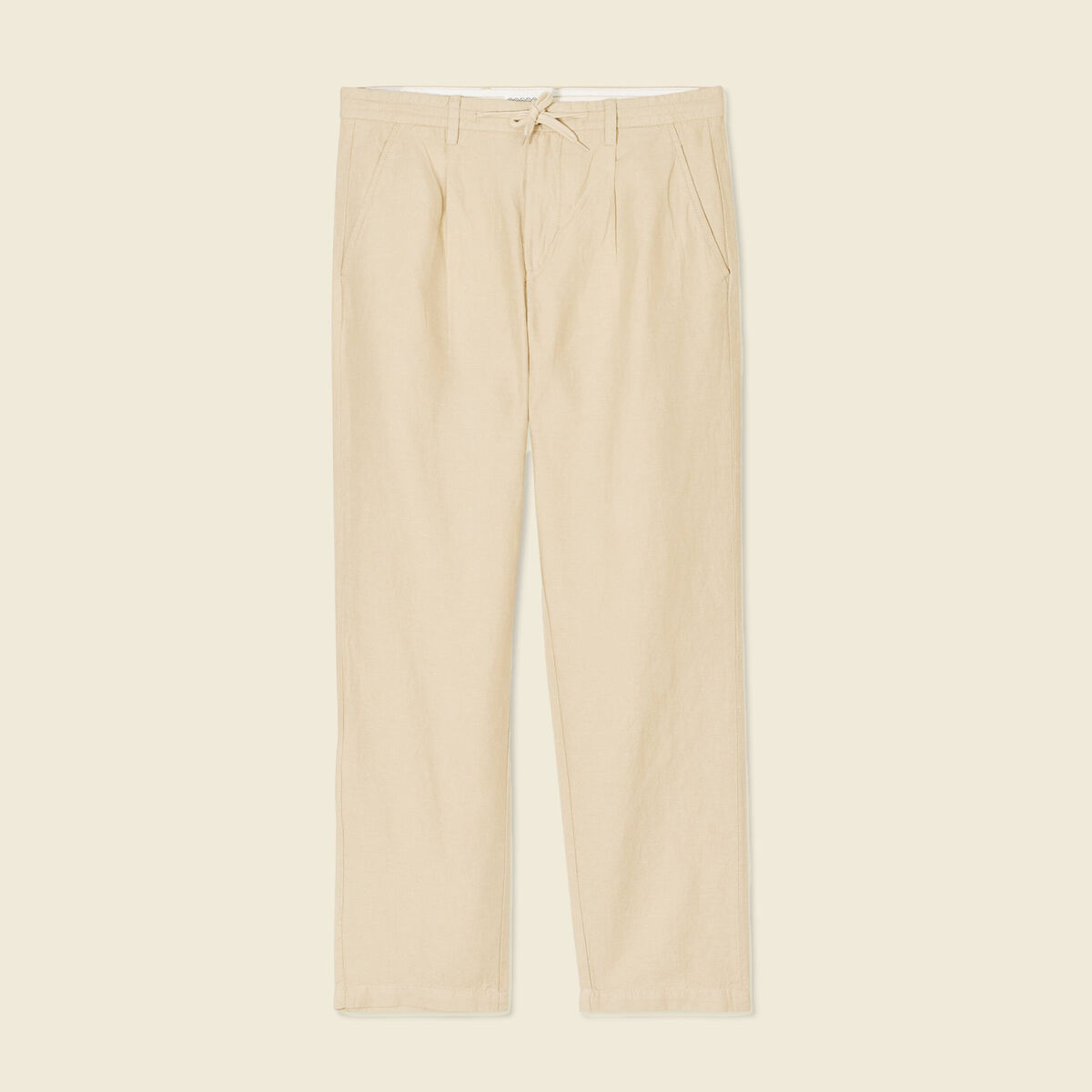 Pantalon chino straight beige homme