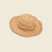 Chapeau tress&eacute;e sable femme