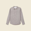 Col vareuse boyfriend manches longues marron fonc&eacute; homme