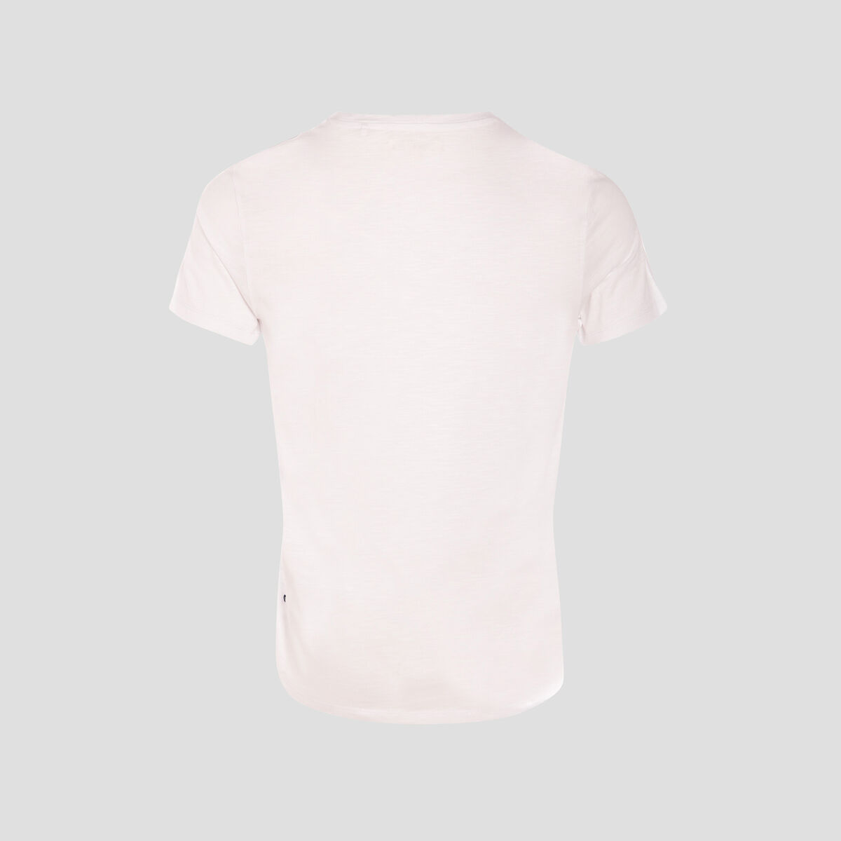 T-shirt ajust&eacute; col rond manches courtes blanc homme