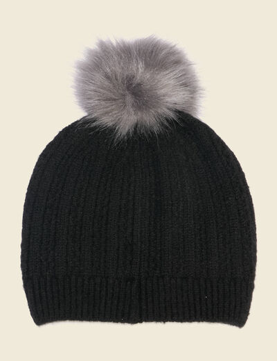 Bonnet noir femme