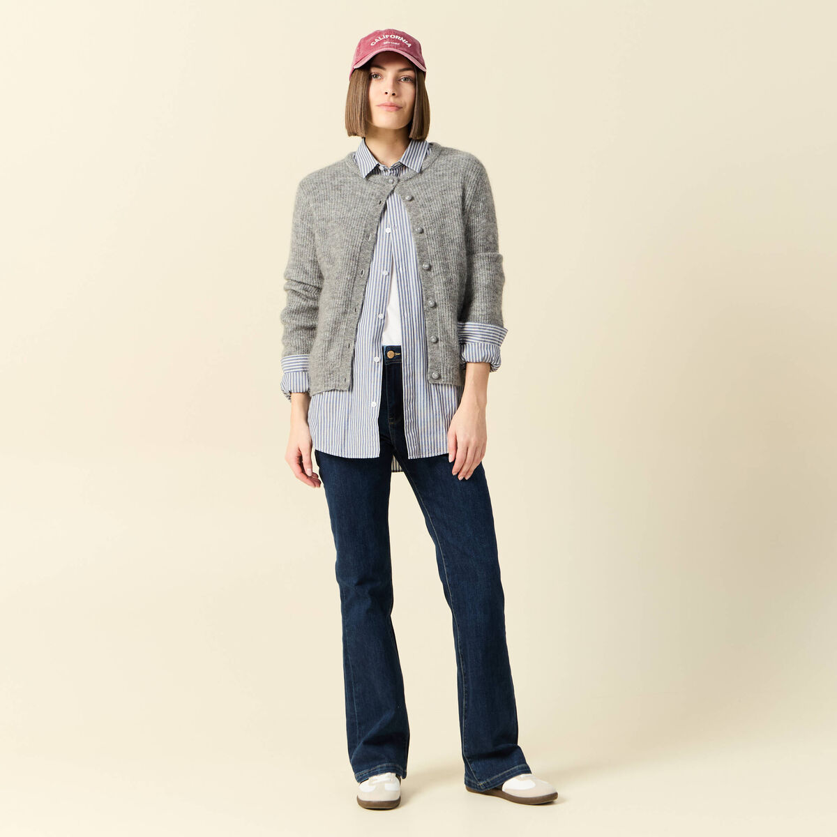 Jeans Yoko - bootcut denim brut femme