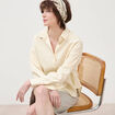 Chemise manches longues fluide creme femme