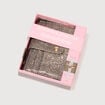 Portefeuille en cuir gris fonc&eacute; femme