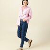 Chemise manches longues rose femme