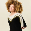 Pull manches longues ecru femme