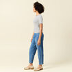 T-shirt manches courtes bleu femme