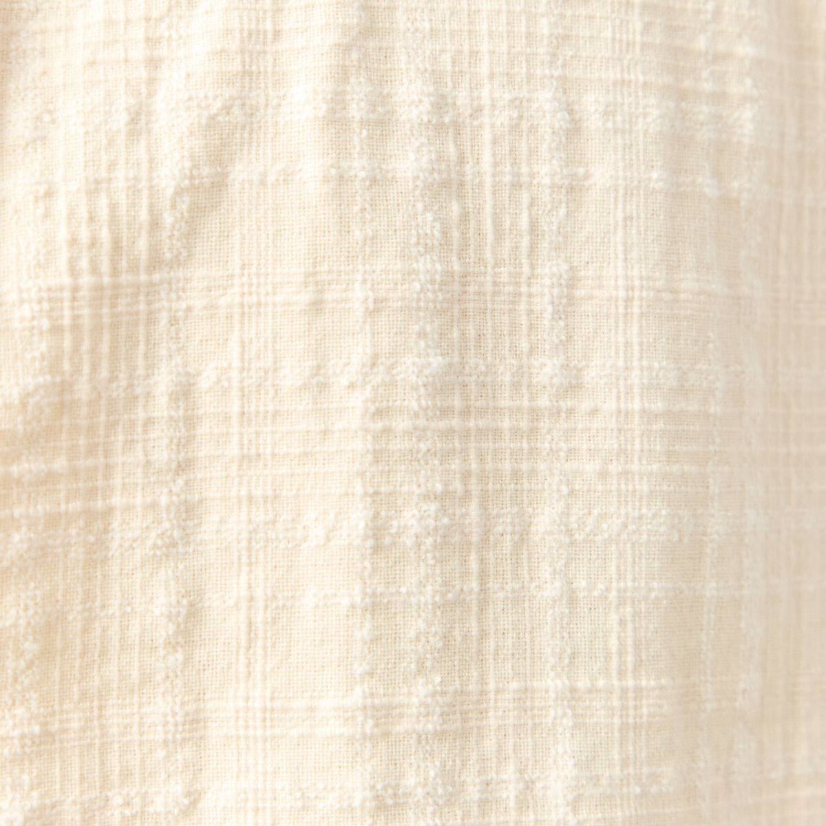Surchemise droite longue col am&eacute;ricain ecru homme