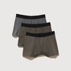 Lot de 3 boxers vert fonc&eacute; homme