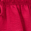 D&eacute;bardeur col v n&oelig;uds en coton rouge clair femme
