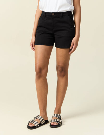 Short taille standard noir femme