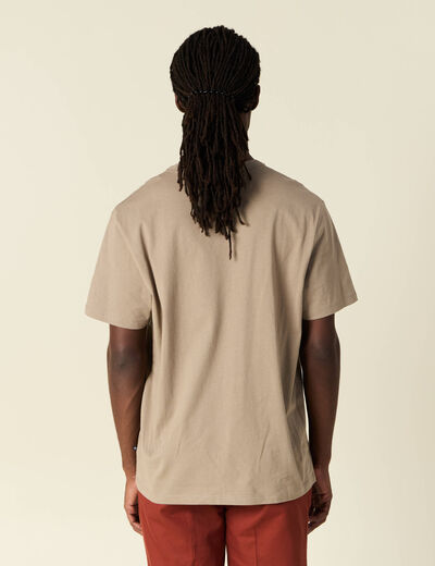 T-shirt éco-responsable sable homme