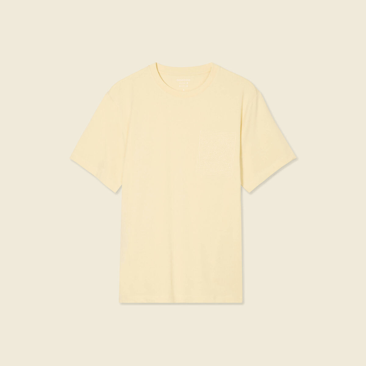 T-shirt manches courtes jaune homme