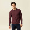 T-shirt manches longues bordeaux homme
