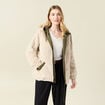Parka r&eacute;versible vert kaki femme