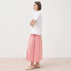 T-shirt &agrave; motif en coton manches courtes blanc femme