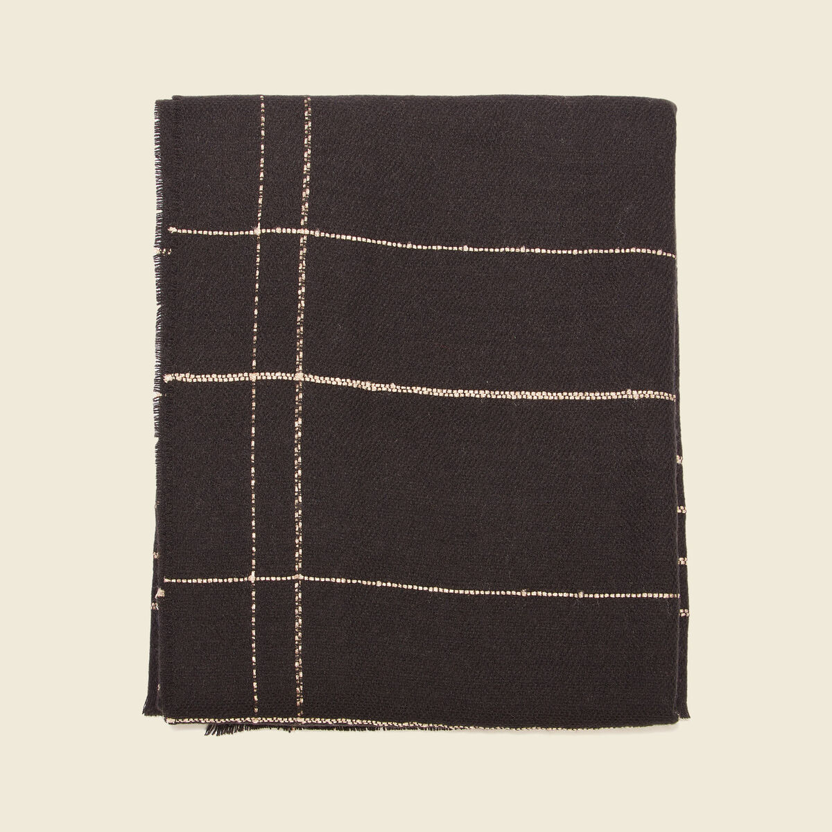 Écharpe avec fils métallisés noir femme