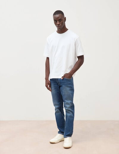 Jeans straight longueur 30 denim stone homme