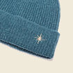 Bonnet tricoté vert canard femme