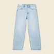 Jeans loose 5 poches denim snow bleach homme
