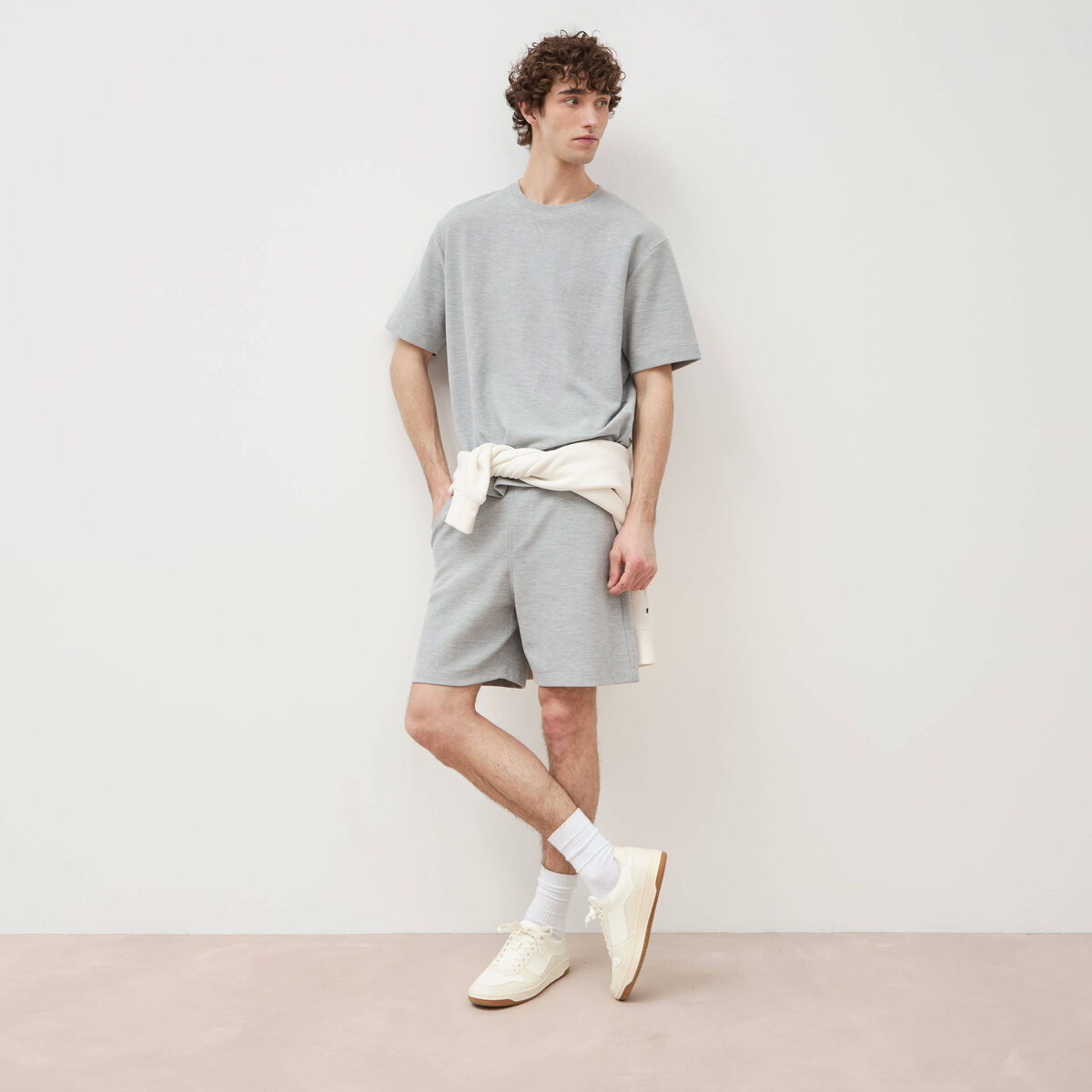 Short gris homme