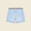 Short boyfriend ceinturé jean denim bleach femme